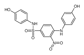 N-(4-hydroxyphenyl)-4-[(4-hydroxyphenyl)amino]-3-nitrobenzenesulphonamide结构式