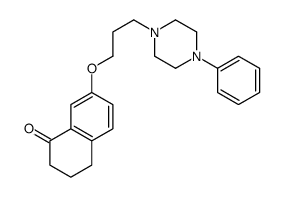 7-[3-(4-phenylpiperazin-1-yl)propoxy]-3,4-dihydro-2H-naphthalen-1-one结构式