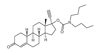 norethisterone N,N-di-n-butyl carbamate Structure