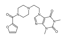 7-[2-[4-(furan-2-carbonyl)piperazin-1-yl]ethyl]-1,3-dimethylpurine-2,6-dione结构式