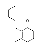 3-methyl-2-pent-3-enylcyclohex-2-en-1-one Structure