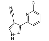 4-(6-chloropyridin-2-yl)-1H-pyrrole-3-carbonitrile Structure