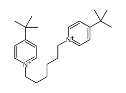 4-tert-butyl-1-[6-(4-tert-butylpyridin-1-ium-1-yl)hexyl]pyridin-1-ium Structure