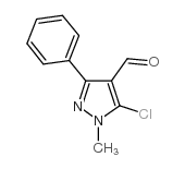 5-CHLORO-1-METHYL-3-PHENYL-1H-PYRAZOLE-4-CARBALDEHYDE structure