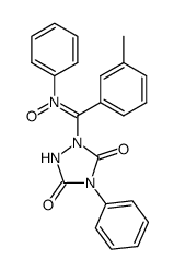 C-(3,5-dioxo-4-phenyl-1,2,4-triazolidin-1-yl)-(3-methylphenyl)-N-phenylnitrone结构式