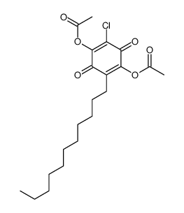 (4-acetyloxy-5-chloro-3,6-dioxo-2-undecylcyclohexa-1,4-dien-1-yl) acetate Structure