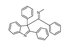 1-(2,3-diphenylindol-3-yl)-N-methyl-1-phenylmethanimine结构式