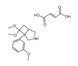 7,7-Dimethoxy-1-(3-methoxy-phenyl)-3-aza-bicyclo[3.2.0]heptane; compound with (E)-but-2-enedioic acid Structure