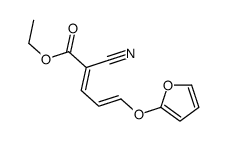 ethyl 2-cyano-5-(furan-2-yloxy)penta-2,4-dienoate结构式