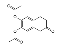 (3-acetyloxy-6-oxo-7,8-dihydro-5H-naphthalen-2-yl) acetate结构式