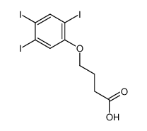 4-(2,4,5-triiodophenoxy)butanoic acid结构式