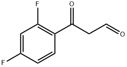 Benzenepropanal, 2,4-difluoro-β-oxo-结构式
