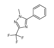 1-methyl-5-phenyl-3-(trifluoromethyl)-1,2,4-triazole结构式