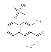 (2-hydroxy-3-methoxycarbonyl-naphthalen-1-yl)methanesulfonic acid结构式