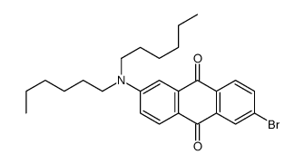 2-bromo-6-(dihexylamino)anthracene-9,10-dione结构式