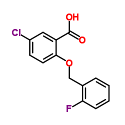 5-Chloro-2-[(2-fluorobenzyl)oxy]benzoic acid图片