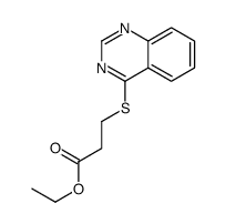 ethyl 3-quinazolin-4-ylsulfanylpropanoate Structure