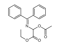 ethyl 2-acetyloxy-2-(benzhydrylideneamino)acetate Structure