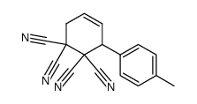 3-p-Tolyl-cyclohex-4-ene-1,1,2,2-tetracarbonitrile Structure