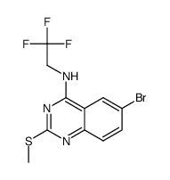 ((6-bromo-2-methylthio)-quinazolin-4-yl)-(2,2,2-trifluoroethyl)-amine结构式