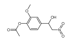 3-Methoxy-4-acetoxy-α-nitromethyl-benzylalkohol Structure