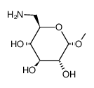 methyl 6-amino-6-deoxy-α-D-glucopyranoside Structure