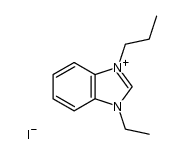 1-ethyl-3-propyl-benzimidazolium, iodide Structure