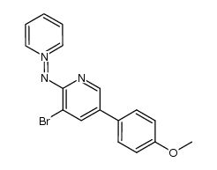 N-[(3'-bromo-5'-(4''-methoxyphenyl))pyridin-2'-yl]pyridinium aminide Structure