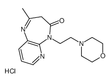 2-methyl-5-(2-morpholin-4-ylethyl)-3H-pyrido[2,3-b][1,4]diazepin-4-one,hydrochloride结构式