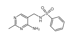 N-[(4-amino-2-methylpyrimidine-5-yl)methyl]benzensulfonamide Structure