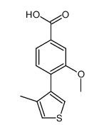 3-methoxy-4-(4-methyl-3-thienyl)benzoic acid结构式