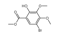 methyl 5-bromo-2-hydroxy-3,4-dimethoxybenzoate Structure