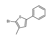 2-bromo-3-methyl-5-phenylthiophene结构式