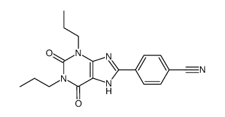 1,3-dipropyl-8-(4-cyanophenyl)xanthine结构式