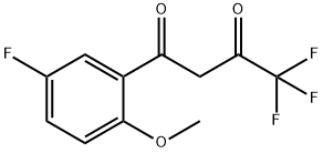 4,4,4-Trifluoro-1-(5-fluoro-2-methoxyphenyl)butane-1,3-dione Structure