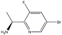 (1S)-1-(5-BROMO-3-FLUORO(2-PYRIDYL))ETHYLAMINE结构式