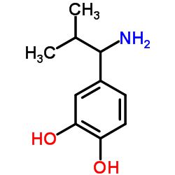 4-(1-Amino-2-methylpropyl)-1,2-benzenediol Structure