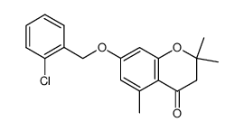 7-(2-Chloro-benzyloxy)-2,2,5-trimethyl-chroman-4-one结构式