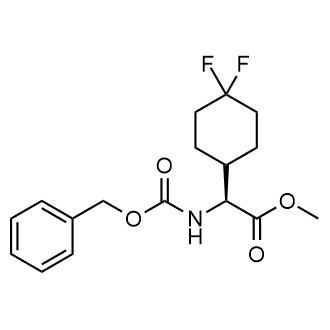 (S)-2-(((苄氧基)羰基)氨基)-2-(4,4-二氟环己基)乙酸甲酯结构式