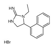 1-ethyl-5-naphthalen-1-yl-4,5-dihydroimidazol-2-amine,hydrobromide结构式