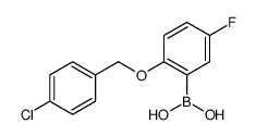 (2-((4-CHLOROBENZYL)OXY)-5-FLUOROPHENYL)BORONIC ACID picture