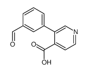 3-(3-formylphenyl)pyridine-4-carboxylic acid Structure