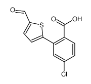 4-chloro-2-(5-formylthiophen-2-yl)benzoic acid结构式