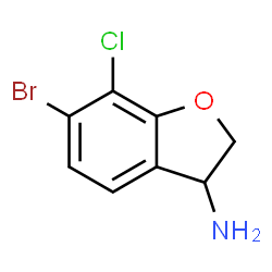 (R)-6-bromo-7-chloro-2,3-dihydrobenzofuran-3-amine structure