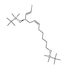 3(R),11-bis[(tert-butyldimethylsilyl)oxy]-1-iodo-1(E),5(Z)-undecadiene结构式