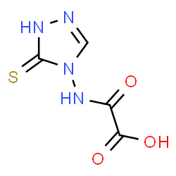 Acetic acid,[(1,5-dihydro-5-thioxo-4H-1,2,4-triazol-4-yl)amino]oxo- (9CI) structure