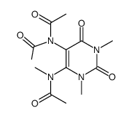 Diacetamide,N-(1,2,3,4-tetrahydro-1,3-dimethyl-6-N-methylacetamido-2,4-dioxo-5-pyrimidinyl)- (6CI)结构式