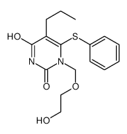 1-(2-hydroxyethoxymethyl)-6-phenylsulfanyl-5-propylpyrimidine-2,4-dione结构式