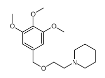 1-[2-[(3,4,5-trimethoxyphenyl)methoxy]ethyl]piperidine Structure