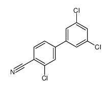 2-chloro-4-(3,5-dichlorophenyl)benzonitrile结构式